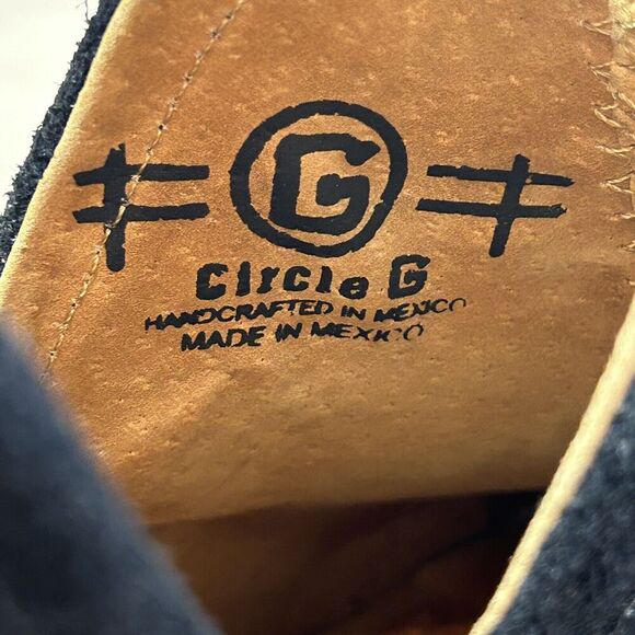 Elegant Black Ankle Boots with Intricate Stitching. The brand is Circle G. - Picture 9 of 16